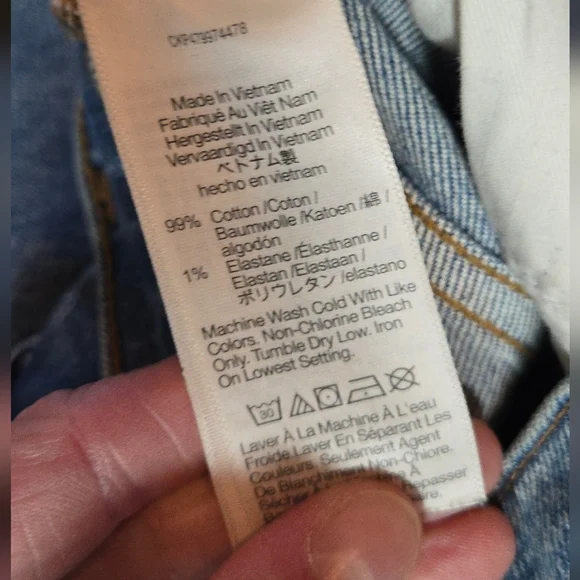 Madewell The Perfect Vintage Wide Leg High Rise Blue Denim Jeans Women's 4/27 - Picture 5 of 5